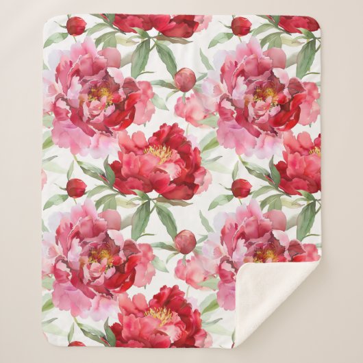 Rozen Sherpa Blanket Deken (Voorkant)