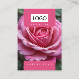 Rozen Sieraden Oorbellen Ketting Display Kaart Visitekaartje