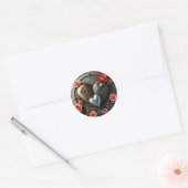 Rozen, Silver Heart en Metal Gears Steampunk Ronde Sticker (Envelop)