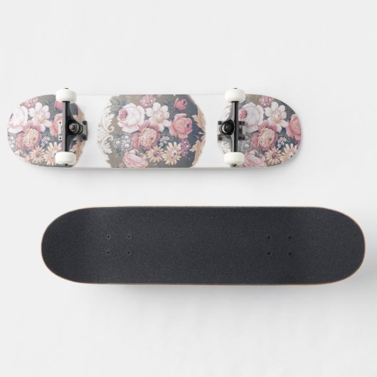 Rozen siradesign persoonlijk skateboard (Horizontaal)
