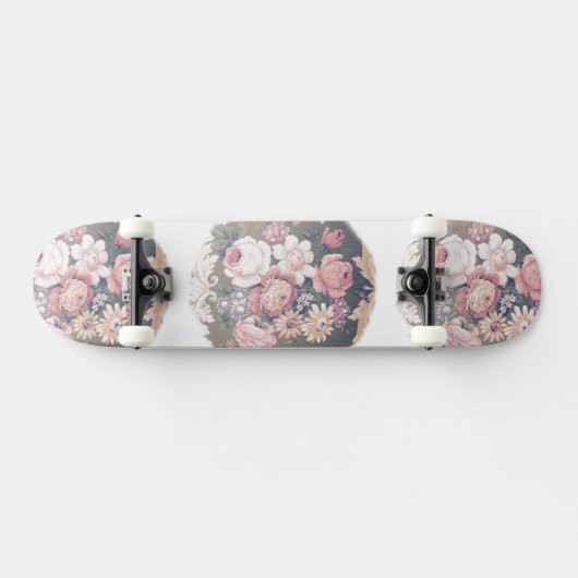 Rozen siradesign persoonlijk skateboard (Horizontaal)