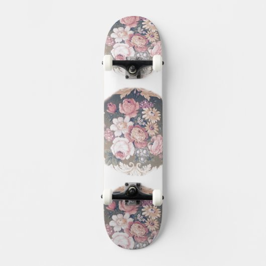 Rozen siradesign persoonlijk skateboard (Voorkant)