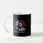 Rozen Skeleton Bride & amp; Groom, net getrouwd me Koffiemok (Links)