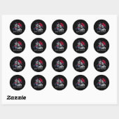 Rozen Skeleton Bride & amp; Groom, net getrouwd me Ronde Sticker (Vel)