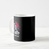 Rozen Skeleton Bride en Groom Skeleton Halloween Koffiemok (Voorkant links)
