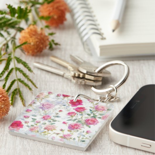Rozen Sleutelhanger (Voorkant Rechts)