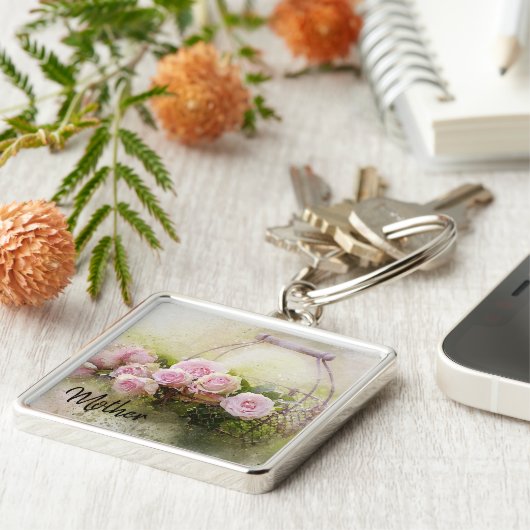 Rozen Sleutelhanger (Zijkant)