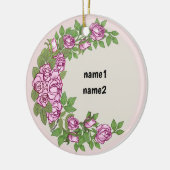Rozen slinger keramisch ornament (Links)