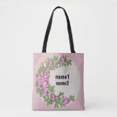 Rozen slinger tote bag (Voorkant)
