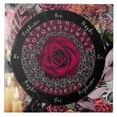 Rozen slingerplaat tegeltje (Voorkant)