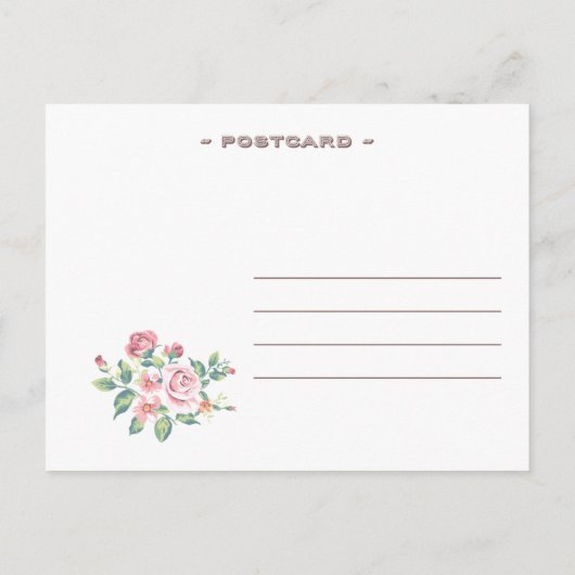 Rozen sparen de Datum Aankondigingskaart (Achterkant)