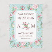  Rozen sparen de Datum Aankondigingskaart (Voorkant)