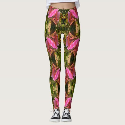 Rozen spectaculair.. leggings (Voorkant)