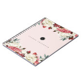 Rozen Spiral Monogram Journal-notebook Notitieboek (Linkerzijde)