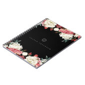 Rozen Spiral Monogram Journal-notebook Notitieboek (Linkerzijde)