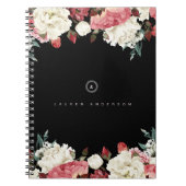 Rozen Spiral Monogram Journal-notebook Notitieboek (Voorkant)