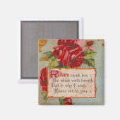 Rozen Spreken Liefde Magneet (Voorkant / Achterkant)