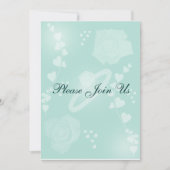 Rozen Spring Fresh Verloving Invitation Kaart (Voorkant)