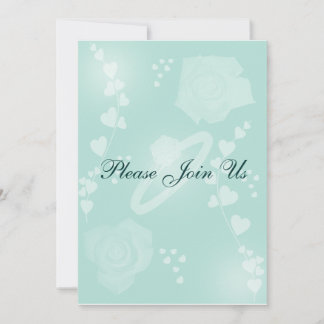 Rozen Spring Fresh Verloving Invitation Kaart