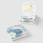 Rozen Steen Onderzetter (Zijkant)