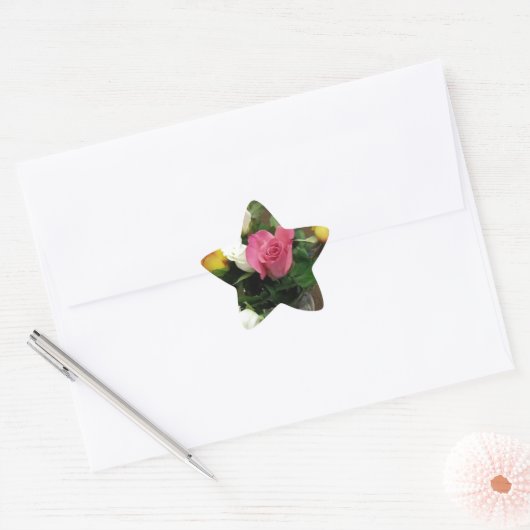 Rozen Ster Sticker (Envelop)