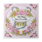 Rozen stethoscoop tegeltje (Voorkant)