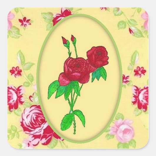 Rozen sticker (Voorkant)