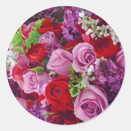 Rozen_Sticker Ronde Sticker (Voorkant)