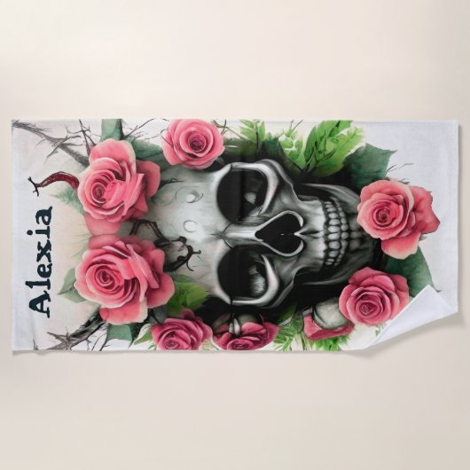 Rozen Strandlaken (Voorkant)