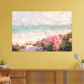 *~* Rozen Strandschelpen TV2 Stretched Canvas Prin (Insitu (Woonkamer))