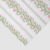 Rozen & strepen op wit tissuepapier (Detail)