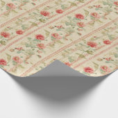 Rozen Stripe Charm Cadeaupapier (Hoek)