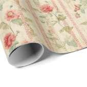 Rozen Stripe Charm Cadeaupapier (Rol Hoek)