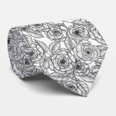 Rozen stropdas handgetrokken patroon (Opgerold)