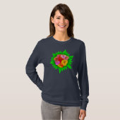 Rozen T-shirt - traditionele Rozen Castle art (Voorkant volledig)