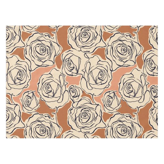 Rozen tafelkleed (Voorkant (Horizontaal))