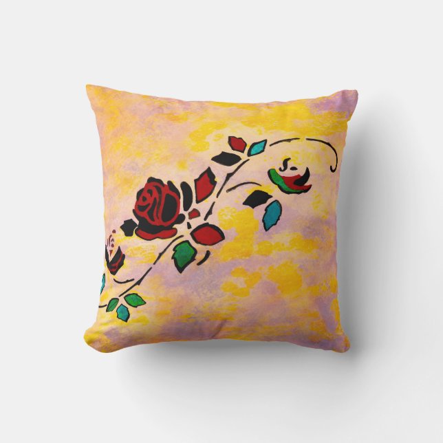 Rozen Tattoo Passion Piecks Pillow Kussen (Voorkant)