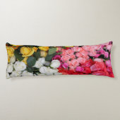 Rozen te koop, San Miguel de Allende, Mexico Lichaamskussen (Achterkant)