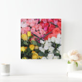 Rozen te koop, San Miguel de Allende, Mexico Vierkante Klok (Huis)