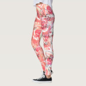 Rozen, teckel hond all-over-print Leggings (Links)