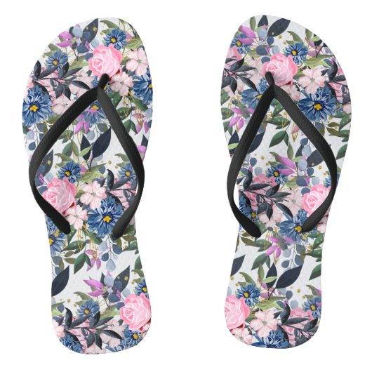 Rozen Teenslippers (Voetbed)