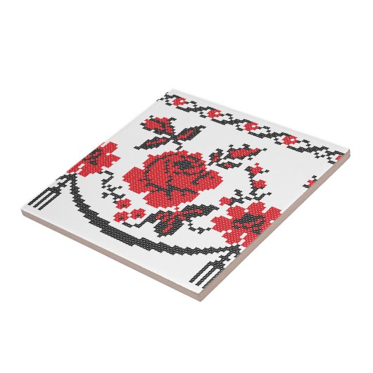 Rozen Tegeltje (Zijkant)
