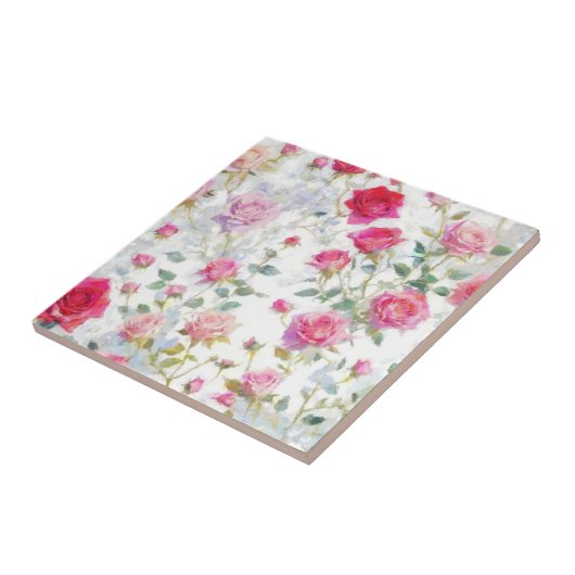 Rozen Tegeltje (Zijkant)