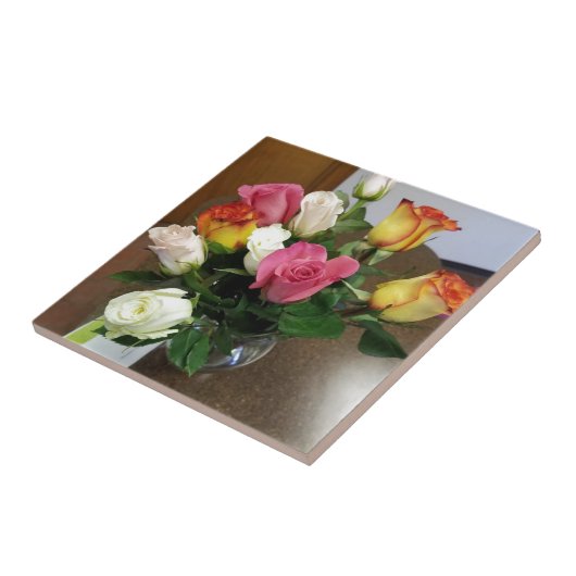 Rozen Tegeltje (Zijkant)