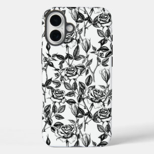 Rozen tekenen iPhone 16 plus hoesje