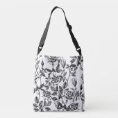 Rozen tekenen crossbody tas (Achterkant)