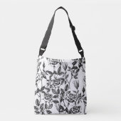 Rozen tekenen crossbody tas (Voorkant)