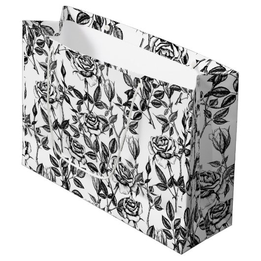 Rozen tekenen groot cadeauzakje (Voorkant Gekanteld)
