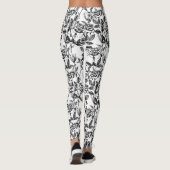 Rozen tekenen leggings (Achterkant)