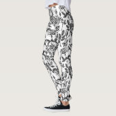Rozen tekenen leggings (Links)
